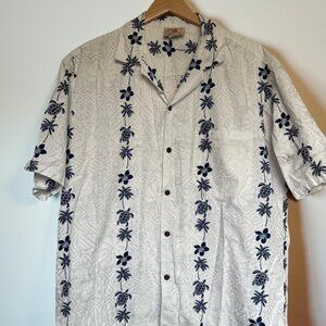 Hawaii Station Mens Short Sleeve Button up Sz XL